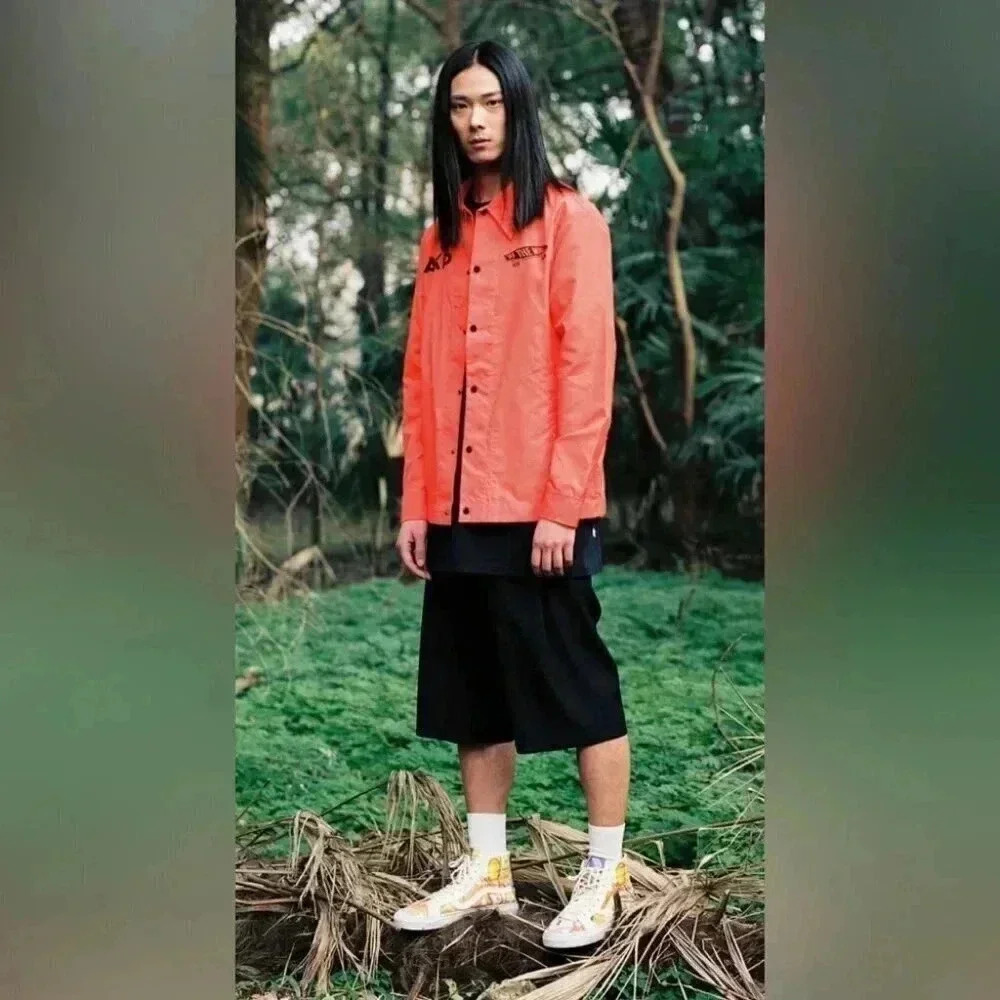 Vans Collaboration with AKP Sankuanz Coach Jacket nylon unisex long sleeve XS